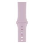 Apsuwa Apple Watch Nike+ 4 40MM Uyumlu Kordon Mat Jel Silikon Saat Kordonu 40/bb--Lila