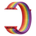 Apsuwa Apple Watch Nike Se 44MM Uyumlu Kordon Cırtcırt Kumaş Saat Kordonu 44/K03--KARIŞIK - Renkli