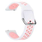Apsuwa Apsuwa Samsung Galaxy Watch 3 46MM Uyumlu Kordon Ring Sport Saat Kordonu 22/K10--BEYAZ-PEMBE - Beyaz - Pembe