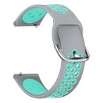 Apsuwa Apsuwa Samsung Galaxy Watch 3 46MM Uyumlu Kordon Ring Sport Saat Kordonu 22/K10--GRI-TURKUAZ - Gri - Turkuaz