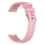 Apsuwa Apsuwa Samsung Galaxy Watch 42MM Uyumlu Kordon Çizgili Silikon Saat Kordonu 20/K18-PEMBE