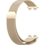 Apsuwa Huawei Band 8 Kordon Kayıış Hasır Metal Mıknatıslı - Gold