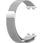 Apsuwa Huawei Band 8 Kordon Kayıış Hasır Metal Mıknatıslı - Gümüş