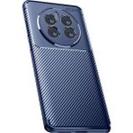 Apsuwa Realme 12 Pro Plus Uyumlu Kılıf Negro Kabon Fiber Desen Silikon Lacivert