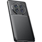Apsuwa Realme 12 Pro Plus Uyumlu Kılıf Negro Kabon Fiber Desen Silikon Siyah