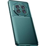 Apsuwa Realme 12 Pro Plus Uyumlu Kılıf Negro Kabon Fiber Desen Silikon Yeşil