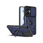 Apsuwa Realme C55 Yüzüklü Sürgülü Kamera Korumalı Pars Lacivert Kılıf