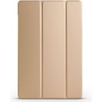Apsuwa Samsung Galaxy A9 Plus X210 Kılıf Smart Cover Standlı Arkası Şeffaf Mika - Altın
