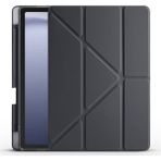 Apsuwa Samsung Galaxy A9 Plus X210 Kılıf Tri Folding Kalem Bölmeli Standlı - Siyah