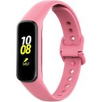 Apsuwa Samsung Galaxy Fit 2 R220 Kayış Kordon Retro Silikon - Pembe