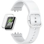 Apsuwa Samsung Galaxy Fit 3 Kordon + Ekran Koruyucu Kasa Şeffaf - Beyaz