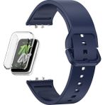 Apsuwa Samsung Galaxy Fit 3 Kordon + Ekran Koruyucu Kasa Şeffaf - Lacivert