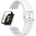 Apsuwa Samsung Galaxy Fit 3 Kordon + Ekran Koruyucu Kasa Siyah - Beyaz