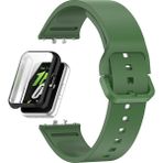 Apsuwa Samsung Galaxy Fit 3 Kordon + Ekran Koruyucu Kasa Siyah - Yeşil
