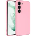 Apsuwa Samsung Galaxy S23 Kılıf Lansman Içi Kadife Silikon - Pembe