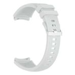 Apsuwa Samsung Galaxy Watch 42MM Uyumlu Kordon Çizgili Silikon Saat Kordonu 20/K18-BEYAZ