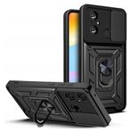 Apsuwa Xiaomi Redmi 12C Yüzüklü Sürgülü Kamera Korumalı Pars Kılıf