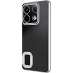 Apsuwa Xiaomi Redmi Note 13 Pro 5g Pro Kılıf Omega Silikon Kamera Korumalı + Ekran Koruyucu Nano - Gümüş