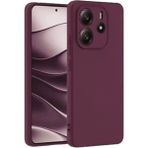 Apsuwa Xiaomi Redmi Note 14 Kılıf Biye Silikon - Mürdüm