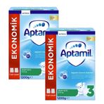 Aptamil 3 Numara 9+ Ay 2x1200 gr Bebek Devam Sütü