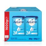 Aptamil 3 Prebiyotikli Devam Sütü 800 X 2 Adet 1600 Gr