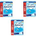 Aptamil Bebek Sütü 1 Numara 0-6 Ay 3 Adet 900 gr Sütlü İçerik ve DHA ile Zenginleştirilmiş