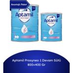 Aptamil Prosyneo 1 Devam Sütü 800 + 400 gr 0-6 Ay Bebekler İçin Özel Formül İçerir