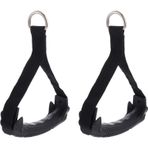 Aputue Fitness bandı, 2'li Paket Dayanıklı Kablo Tutacakları, Yoga ve Güç Antrenmanı için Spor Tutacakları, Direnç Bandı Tutacağı, Ev Spor Ekipmanları için Fitness Kayışı