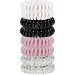 Aputue Spiral Saç Tokası, 8 Adet Spiral Saç Lastiği Seti, 4 Farklı Renk Seçeneği, İz Bırakmayan Rahat Saç Aksesuarı, Kadınlar ve Kızlar İçin Uygun