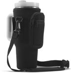 Aputue Su şişesi tutucu çantası, Telefon Cebi Bulunan Su Şişesi Taşıma Çantası, Ayarlanabilir Askılı Çapraz Askılı Taşıyıcı, 40oz Termoslar için Neopren Kılıf
