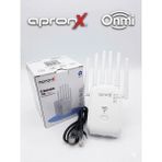 Apx apronX 300 Mbps Wifi Sinyal Yükseltici 4 Antenli Repeater Kapsama Alanı Artırıcı Güvenlik Protokolleri