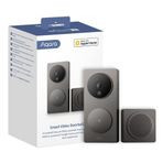 Aqara Görüntülü Kapı Zili G4 (Zil Dahil), 1080p FHD HomeKit Güvenli Görüntülü Kapı Zili Kamerası, Yerel Yüz Tanıma ve Otomasyonlar, Kablosuz veya Kablolu, S...