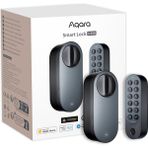 Aqara Smart Lock U200 (Parmak Izi Tuş Takımı Dahil), Matter Over Thread, Apple Home Anahtarlı ve Şarj Edilebilir Pilli Anahtarsız Giriş Kapı Kilidi, Destek... - Beyaz