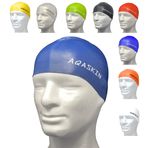AQASKIN PRO Bielastik Profesyonel Silikon Yüzme Şapkaları - Miktar İNDİRİMLERİ - Yüzme Havuzu, Su Aerobik, Su Sporları - Yetişkinler ve Çocuklar - Miktar 25-50-100 adet. (Lacivert, 1 adet paket.)