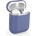 Aqqog Simple Protective Case Is Suitable For Apple Wireless Bluetooth Headset Silicone Anti Falling Protective Case 1 / 2 Generation Universal Case（midnight Blue） (Yurt Dışından) - Renkli