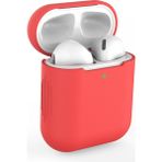 Aqqog Simple Protective Case Is Suitable For Apple Wireless Bluetooth Headset Silicone Anti Falling Protective Case 1 / 2 Generation Universal Case（red） (Yurt Dışından) - Renkli