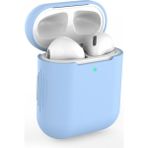 Aqqog Simple Protective Case Is Suitable For Apple Wireless Bluetooth Headset Silicone Anti Falling Protective Case 1 / 2 Generation Universal Case（sky Blue） (Yurt Dışından) - Renkli