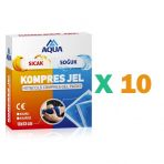 Aqua 13 x 13 Kılıflı 10 Adet Kompres Jel