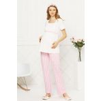 AQUA 21530 PEMBE Hamile Spor Lohusa Pijama Takımı