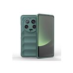 AQUA AKSESUAR Xiaomi Mi 13 Ultra Uyumlu Elden Kaymayan Kamera Korumalı Oyuk Kılıf, Koyu Yeşil