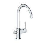 Aqua Bagno Adell Ronda Mutfak Bataryası - Arıtma Çıkışlı- Krom 3/8 Gümüş
