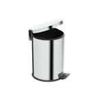 Aqua Bagno Basic Çöp Kovası - Pedallı 12 L, Parlak Krom Paslanmaz