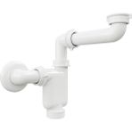 Aqua Bagno Comfort Yer Kazandıran Lavabo Sifonu, Kolay Temizlenir, Ayarlanabilir Koku Önleyici Gider Borulu - 32 Mm-Süzgeç Hariç