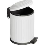 Aqua Bagno Midas Çöp Kovası -Pedallı 5 Lt. , Beyaz