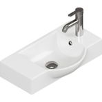 Aqua Bagno Minizia 55X32X10 cm Beyaz Seramik Lavabo – Taşma Delikli | 34.30.55.1.tr