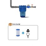 Aqua Bella 5 Inç Yıkanabilir Ekonomik Su Arıtma Filtresi 1/2 Inç Girişli