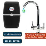 Aqua Bella Giza Plus 8 Lt Çelik Tanklı Arıtma Çıkışlı Batarya Hediyeli Su Arıtma Cihazı Siyah