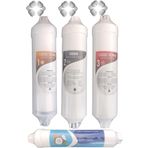 Aqua Bella Kapalı Kasa 12 Inç Su Arıtma Cihazı Filtresi Inline 4 Aşamalı Set