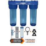 Aqua Bella Spring Forte Daire Girişi 3'lü Kum Çamur Önleyici Su Arıtma Cihazı Filtre Sistemi