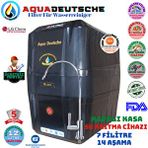 Aqua Deustche Aqua Deutsche Montaj Dahil Siyah Renk 12 Litre 14 Aşama 7 Filitre Alkali Ve Mineralli Ters Ozmoz Su Aritma Cihazi. Siyah